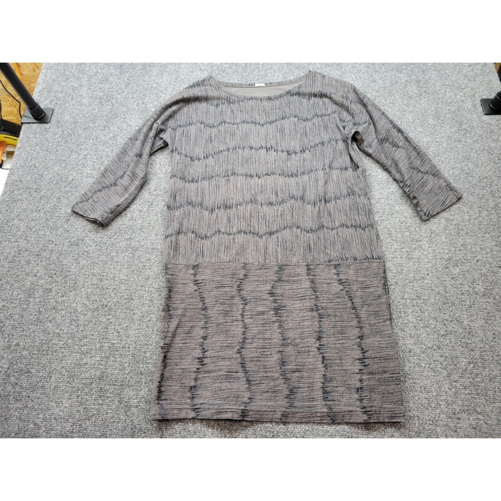 Patagonia Womens Grey Organic Cotton Tencel Knit Shift Dress 58875 Size M